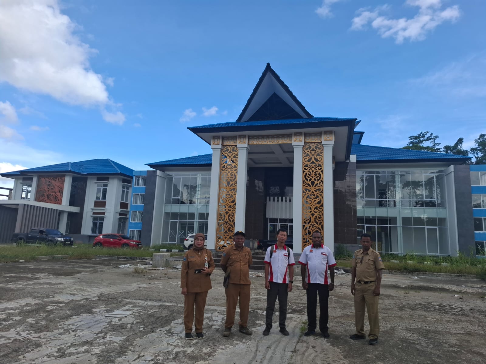 Biro Organisasi Setda Provinsi Papua Barat Tinjau Progres Pembangunan Mal Pelayanan Publik Kabupaten Teluk Bintuni